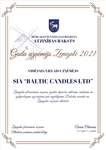 Entrepreneur of the Year in Zemgale 2021 – Dobele region